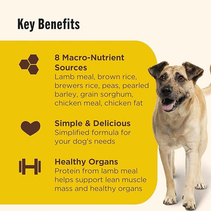 Nutrish Limited Ingredient Lamb Meal & Brown Rice Recipe Dry Dog Food, 14 lb. Bag, Packaging May Vary (Rachael Ray)