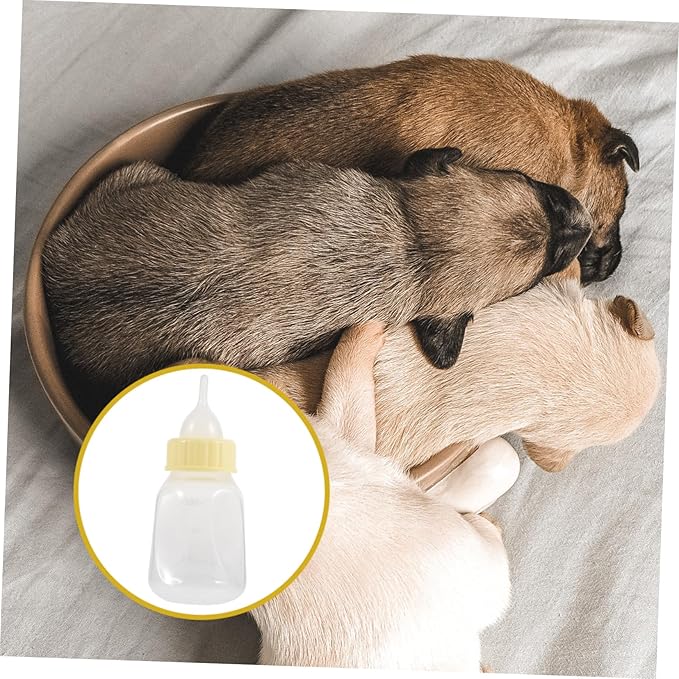 HANABASS Pet Nursing Bottle Kit for Puppies and Kittens Durable Feeding Bottle with Soft Nipple for Safe Drinking Small Animal Milk Feeder for Rabbits and Pets