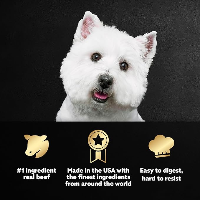 Cesar Wet Dog Food Classic Loaf in Sauce Butcher's Selects Variety Pack, Dry-Aged Ribeye Flavor and Filet Mignon Flavor, 3.5 oz. Easy Peel Trays, Variety Pack, 12 Count