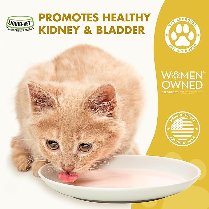 LIQUID-VET Feline Kidney & Bladder Advanced Formula, Chicken Flavor, 8 oz
