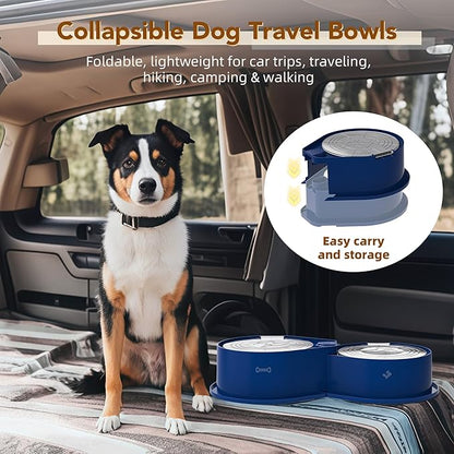 Newget Stainless Steel Dog Bowl Set with Lids, 304 Metal Dual Food & Water Bowls for Dogs & Cats, Large Capacity Pet Feeder with Cover Keeps Food Fresh, Anti-Skid Dog Dish for Small/Medium/Large Pets