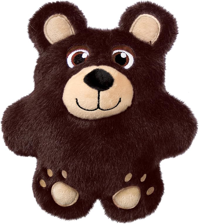 KONG Snuzzles Dog Toy, Plush Squeaker, Crinkle Sounds, Soft Durable Indoor Play (Bear/Koala Combo, Medium)