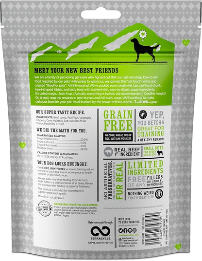 I and love and you Nice Jerky Bites - Beef + Lamb - Grain Free, Real Beef, Training Treat, Chewy Dog Treats, Filler Free, 4oz