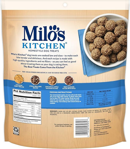 Milo’s Kitchen Chicken Meatballs Dog Treats, 28 Oz. Bag