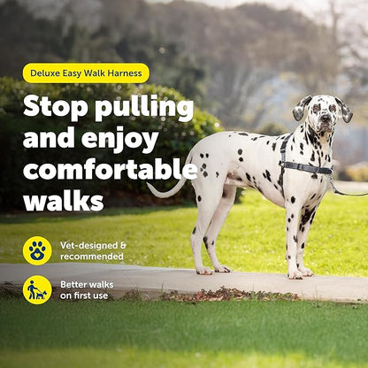 PetSafe Easy Walk Deluxe Dog Harness, No Pull Dog Harness – Perfect for Leash & Harness Training – Stops Pets from Pulling and Choking on Walks – Large, Steel