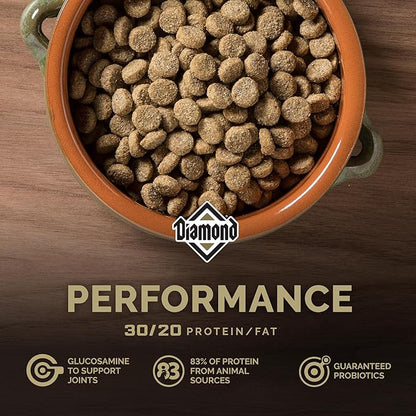 Diamond Performance All Life Stages Dry Dog Food 30/20 for Highly Active, Hard Working & Athletic Dogs 40lb Bag