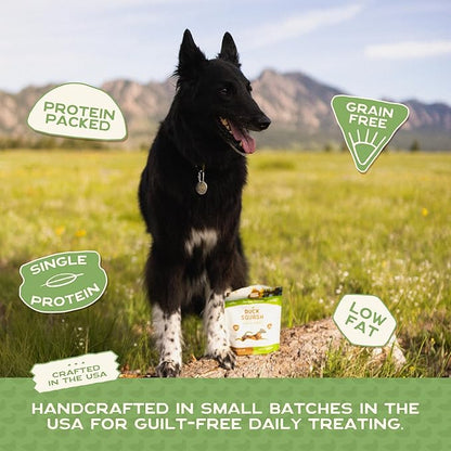 Smart Cookie All Natural Dog Treats - Duck & Squash - Training Treats for Dogs & Puppies with Allergies, Sensitive Stomachs - Soft Dog Treats, Chewy, Grain Free, Made in USA - 5oz, Pack of 3