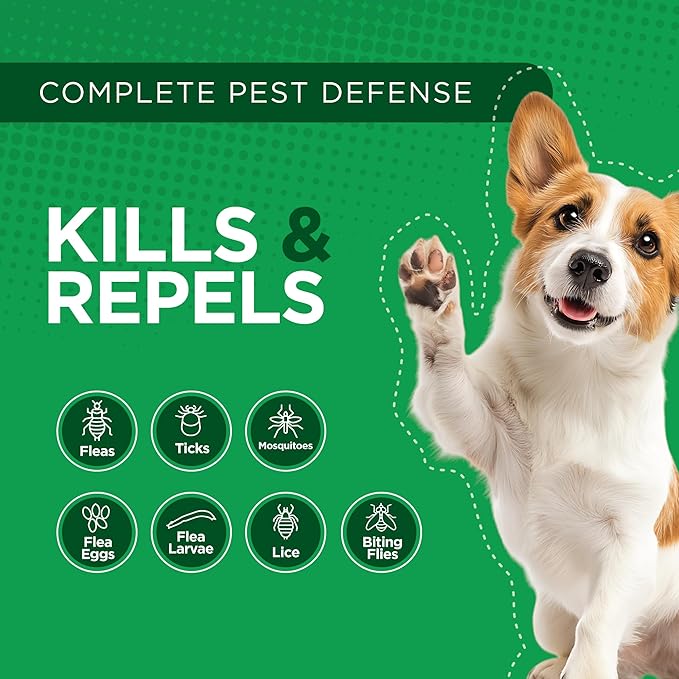 TevraPet Activate II Flea and Tick Prevention for Dogs, Small Dogs 4-10 lbs, Topical Drops, 4 Months Flea and Tick Treatment