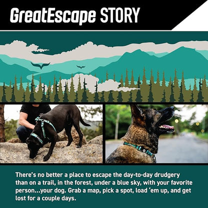 Wolfgang Heavy Duty Adjustable Dog Harness, Pull-Tested to Over 800 lbs for Walking & Training, GreatEscape Print, Extra Large