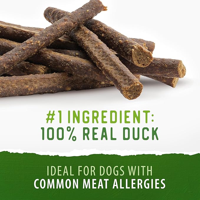 Caledon Farms Chewy Duck Sticks Dog Treats, No Additives, Preservatives Free, 7.76 Ounces