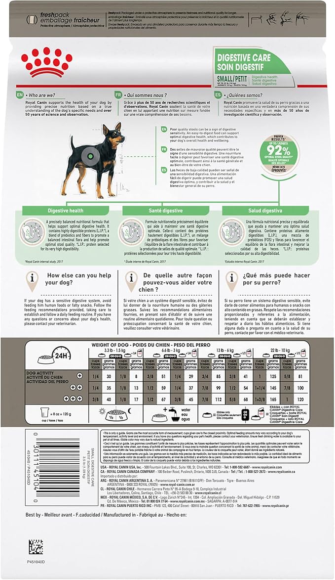 Royal Canin Canine Care Nutrition Small Digestive Care Adult Dry Dog Food, 3.5 lb