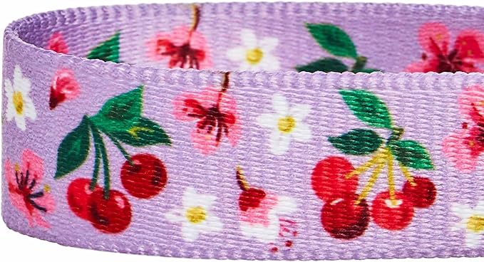 Cherry Garden Dog Collar with Dainty Flowers