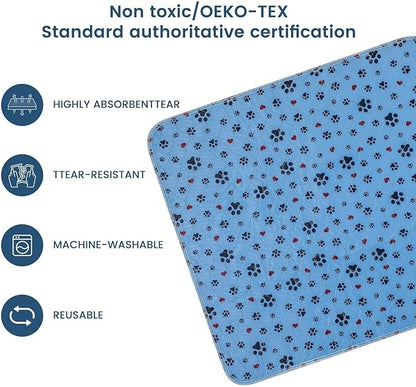 Washable Pee Pads for Dogs,2 Pack Extra Large 36"x72" Super Absorbent Reusable Puppy Pads,Non-Slip 100% Waterproof Dog Pee Pad,Pet Training Pads for Couch, Crate,Potty Training,Floor