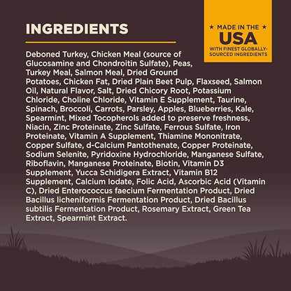 Wellness CORE Puppy Dry Dog Food, Small Breed, Grain-Free, High Protein, Natural, Turkey & Salmon Recipe, (4-Pound Bag)