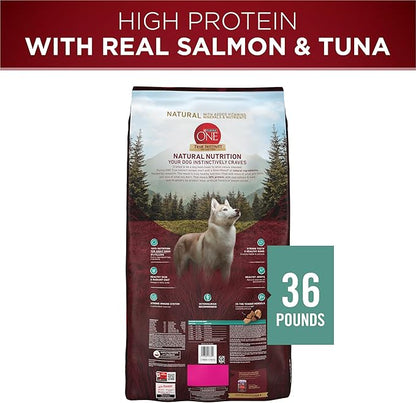Purina ONE True Instinct With Real Salmon and Tuna Natural With Added Vitamins, Minerals and Nutrients High Protein Dog Food Dry Formula - 36 lb. Bag