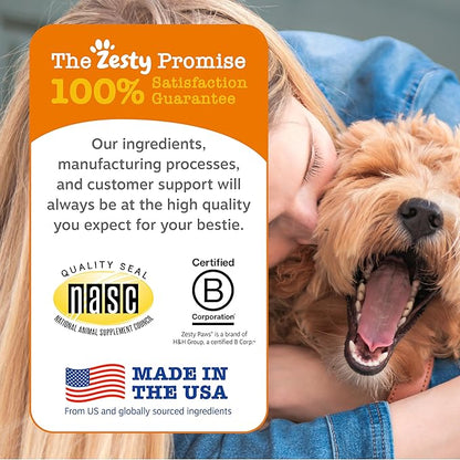 Zesty Paws Training Treats for Dogs & Puppies - Dog Treats for Training - Healthy Dog Chews for Hip, Joint & Muscle Health - for All Breeds and Ages - Bacon Flavor - 8oz