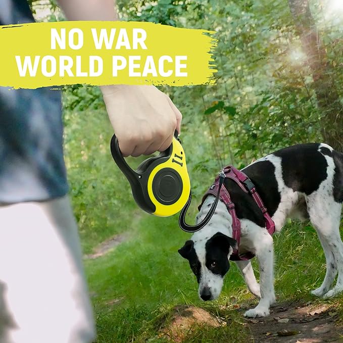 Retractable Dog Leash Automatic Telescopic Tractor Dog Tape, Pet Tape 10/16 FT Durable and Convenient, with Folding Bowl, Dispenser, Rubbish Bags, Suitable for Small and Medium Dogs