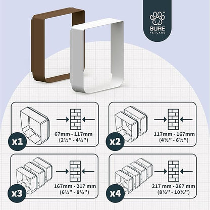 SureFlap Microchip Pet Door Tunnel Extender (White)