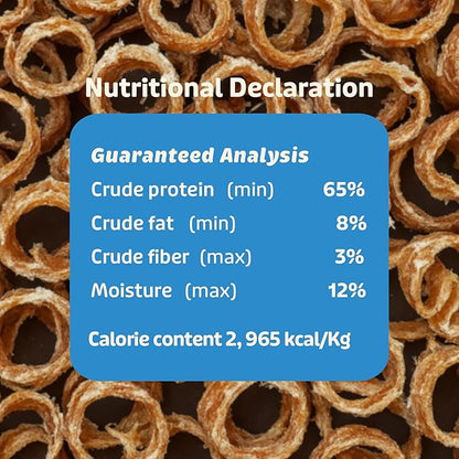 Lovie Beef Lung Dog Treats - Dehydrated Air Dried Soft Bites, Single Ingredient, Protein Rich, 16 oz (Beef Rings)