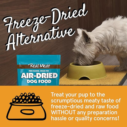 Real Meat Air Dried Dog Food w/ Real Lamb & Fish - Four 5lb Bag of Grain-Free Real Meat Dog Food Sourced from Free-Range Lamb & Ocean-Caught Fish - Digestible, All-Natural, & High-Protein Lamb & Fish