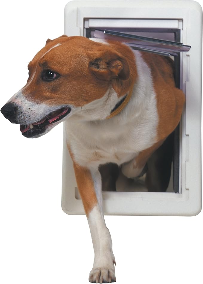 IDEAL PET PRODUCTS Since 1979 Perfect Pet The All-Weather Energy Efficient Dog Door, Medium, 7.25" x 13" Flap Size