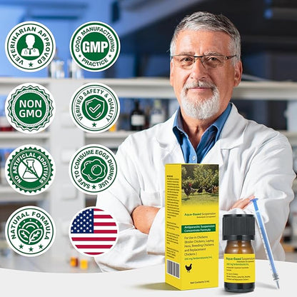 Dewormer Liquid for Chickens, 5 mL