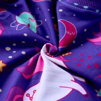 PetWarm Dog Surgery Recovery Suit Male, Dog Surgical Recovery Suit, Spay and Neuter, Prevents Licking After Surgery, Onesies for Dogs, Unicorn Pattern, Purple, S