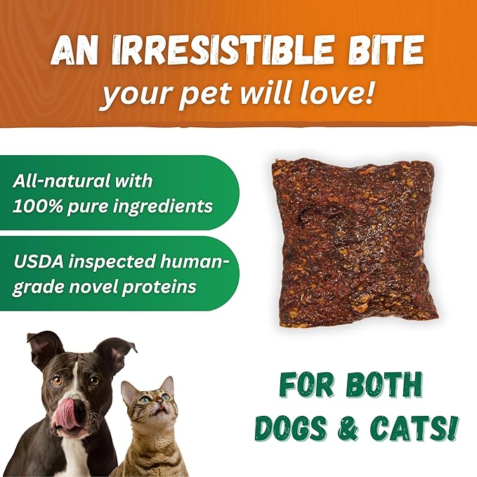 Dr. Becker's Berry Bites | Made from Acai Berry, Bilberry, Pomegranate, Blueberry | Grain Free Antioxidant Liver Training Treats for Dogs & Cats, 5 oz