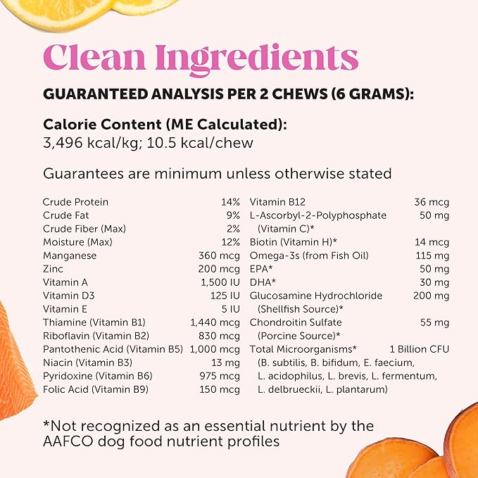 10-in-1 Dog Multivitamin Supplement with Glucosamine & Probiotics - Hip & Joint Support, Digestive Health, Immune Support, Heart & Skin - All-in-One Daily Vitamins & Omega-3s (Peanut Butter, 90 ct)