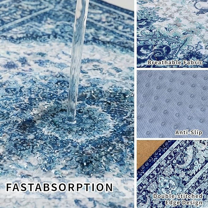 Washable Pee Pads for Dogs, Reusable Puppy Potty Training Pads, Ultra-Absorbent Thick Waterproof Leak-Proof Non-Slip Pads & Mat for Crate, Playpen, Floor, Whelping & Housebreaking , 2 Pack 36"x72"