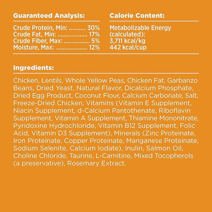 BIXBI Rawbble Freeze-Dried Raw Coated Dog Food, Chicken – Fresh Meat, No Meat Meals, Grain-Free – USA Made, 24 lbs