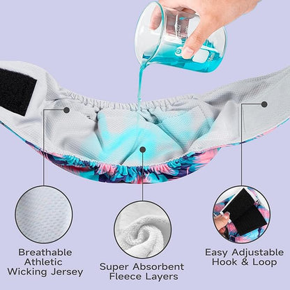 Tuiskusa Male Dog Diapers, High Absorbing Dog Belly Bands for Male Dogs, Washable Reusable Dog Male Wraps(5 Pack)