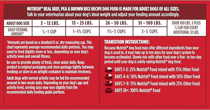 Nutrish Rachael Ray Adult Dry Dog Food Real Beef, Pea & Brown Rice Recipe, 40 lb. Bag (Packaging May Vary)