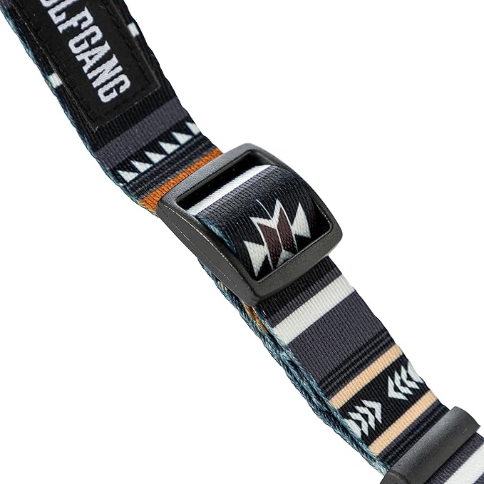 Wolfgang Heavy Duty Martingale Dog Collar with Quick Release Nylon Buckle for Walking & Training, NewMoon Print, Medium