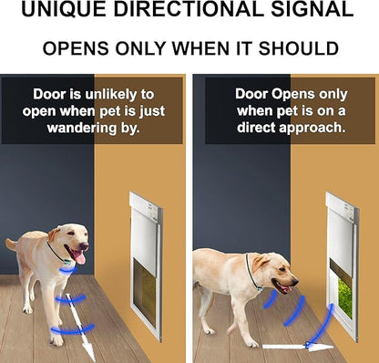 Power Pet Automatic Electronic Pet Door by High Tech Pet - Pet Operated Dog Door, High Security, Air Tight, for Large-Sized Dogs 30-100 lbs. (12 1/4" x 16" Pet Opening), Easy Door Install - PX-2C