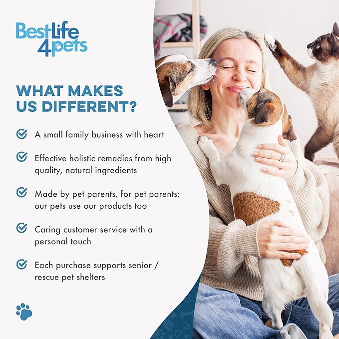 Dog UTI Treatment, Bladder & Kidney Support, Natural Incontinence and Bladder Control for Dogs Reduces Urinary Tract Infections and Dog Allergy Relief & Immune Support, Natural Holistic Itch Relief