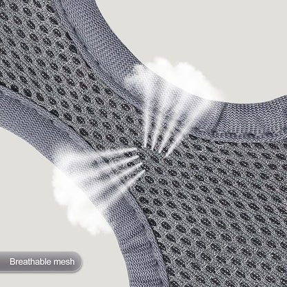 YIMEIS Dog Harness and Leash Set, No Pull Soft Mesh Pet Harness, Reflective Adjustable Puppy Vest for Small Medium Large Dogs, Cats (Gray, X-Small (Pack of 1)