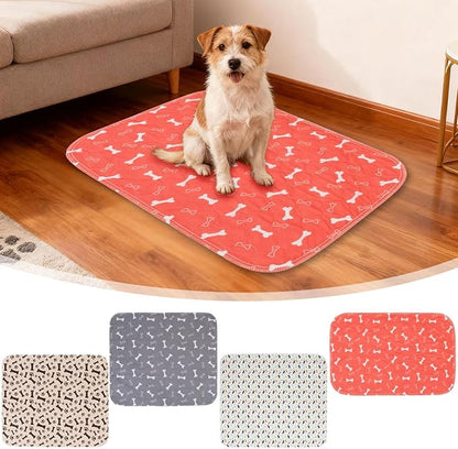 Pet Pee Pad,Pee Pads for Dogs with Pheromones,Washable Reusable Puppy Training Pads with 4-Layer Leak Protection,Easy to Clean,Odor Control, and Non-Slip Base (Grey)
