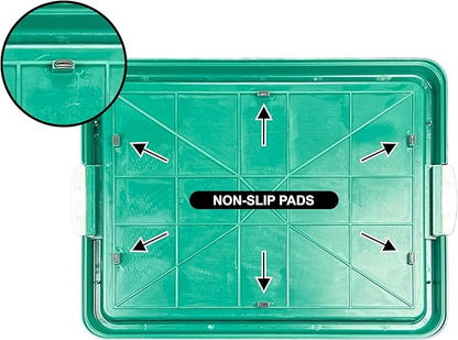 Dog Pee Pad Holder, Puppy Potty Training Tray 22.5”X16.5” for Small Dogs (Green)