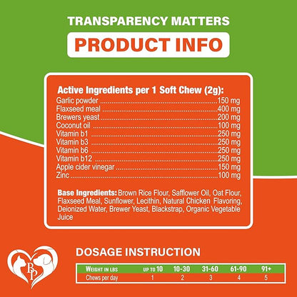 Flea and Tick Prevention Chewable Pills for Dogs - Revolution Oral Flea Treatment for Pets - Pest Control & Natural Defense - Chewables Small Tablets Made in USA (Chicken)