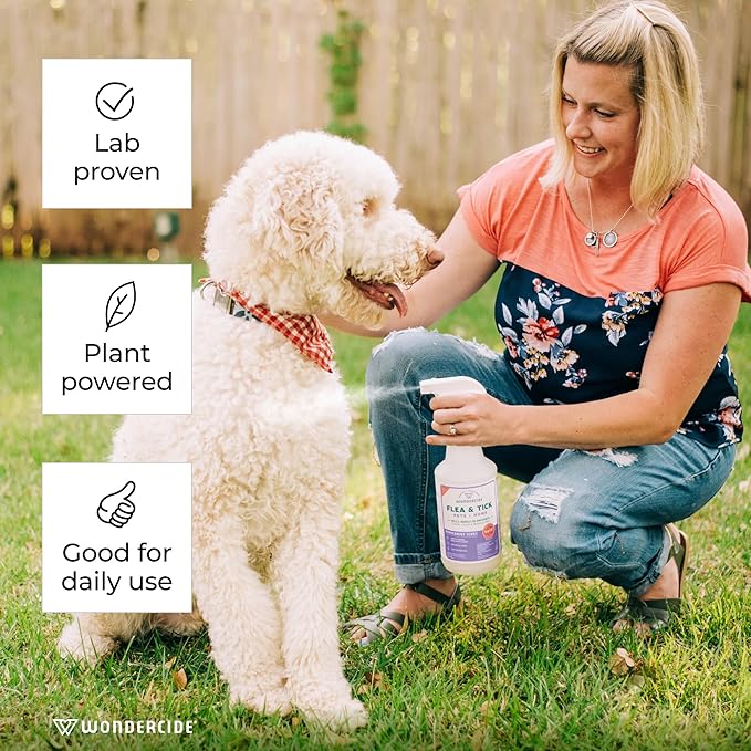 Wondercide Rose Flea & Tick Spray for Pets Plus Home with Natural Essential Oils 16 fl. oz.