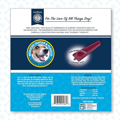 American Kennel Club Dentacare Yogurt & Fruit Flavor Dog Treats, 20 Count
