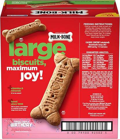 Milk-Bone Dog Treats Bundle: MaroSnacks Beef 40 Ounce + Original Large Biscuits 10 Pound