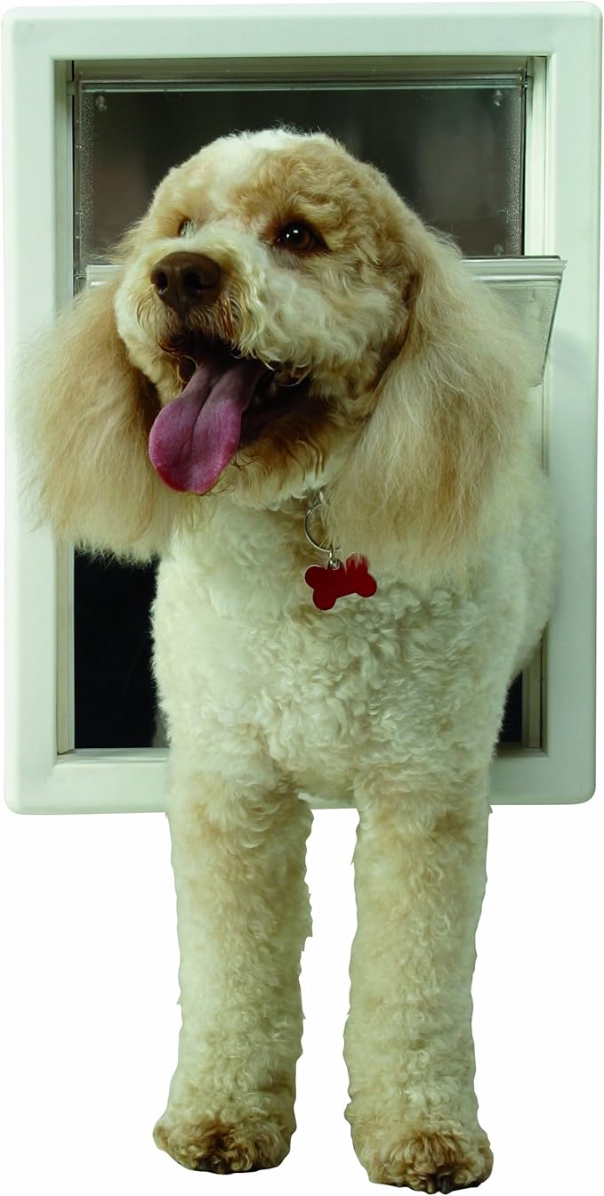 IDEAL PET PRODUCTS SINCE 1979 Perfect Pet Multi-Flex Pet Door, Medium, 6.38" x 11.25" Flap Size