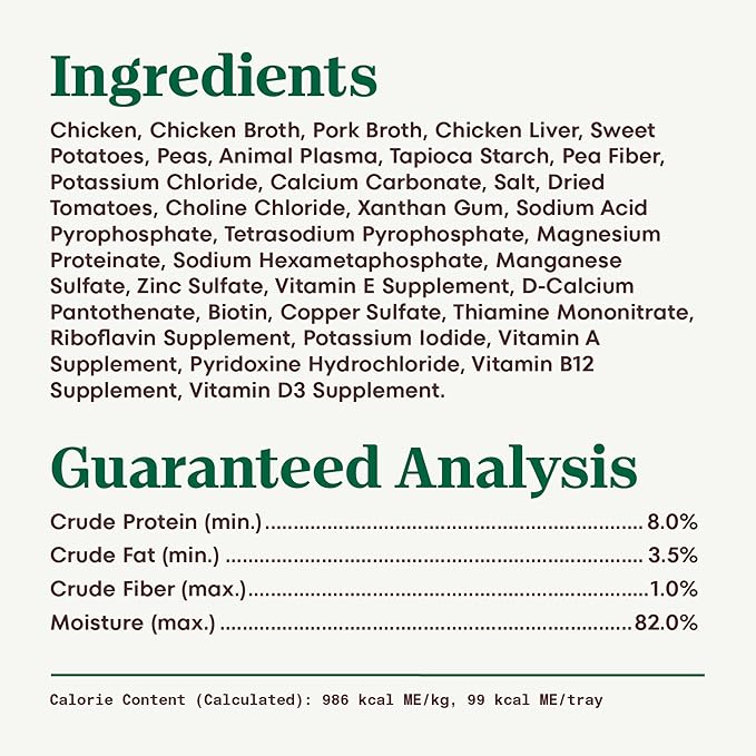 Nutro Adult Wet Dog Food, Natural Grain Free Dog Food Wet Cuts in Tender Chicken, Sweet Potato & Pea Stew Recipe, 3.5 oz. Trays (Pack of 24)