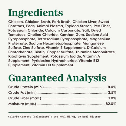 Nutro Adult Wet Dog Food, Natural Grain Free Dog Food Wet Cuts in Tender Chicken, Sweet Potato & Pea Stew Recipe, 3.5 oz. Trays (Pack of 24)