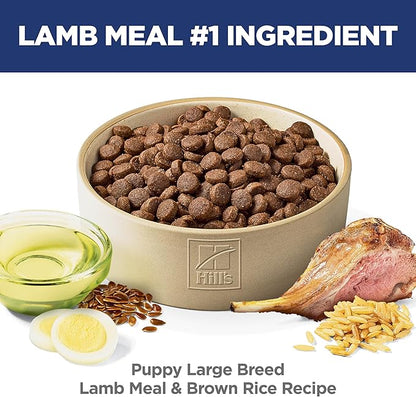 Hill's Science Diet Puppy Large Breed Dry Dog Food, Lamb Meal & Brown Rice, 30 lb. Bag