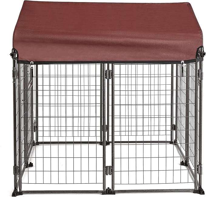 TWO by TWO Haven Expandable Kennel, Black, Medium