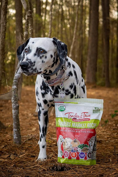 Tender & True Pet Nutrition Farmers Market Recipe Freeze Dry Raw Dog Food, 1 lb.