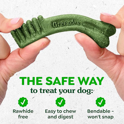 Greenies Dog Treats Veterinarian-Recommended Natural Dental Treats for Dogs, Teenie Size, Sweet Potato Flavor, 12 oz. Pack, 43 Count
